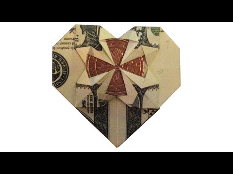 Dollar Heart Money Origami Dollar Heart Money Origami