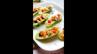 How to Make the Best Cucumber Salad Boat (REELS)