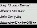 Toro y Moi - Ordinary Pleasure (Lyrics)