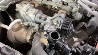 E300 213 water pump replacement# engine 274 inline 4 cylinder #automobile #car #coolant# coolant lig