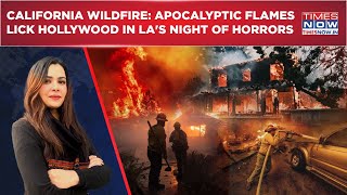 California Wildfire: Watch Apocalyptic Flames Sweep LA, Horror Scenes in Hollywood Hills |Lakhs Flee