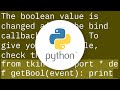 tkinter Checkbutton widget returning wrong boolean value