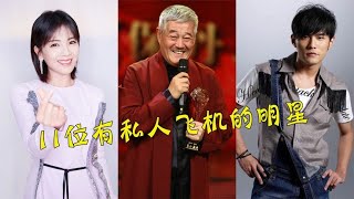 11位有私人飞机的明星，刘涛3亿不算啥，最后一位可以自己开飞机