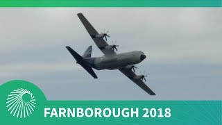Farnborough 2018: Lockheed Martin LM-100J Hercules flying display debut