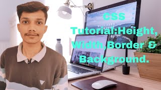 #18, CSS Tutorial : Height, width, border, background || complete Web Development course.