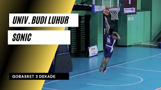 Universitas Budi Luhur vs Sonic Elang Laut Highlights | Gobasket 3 dekade 2022