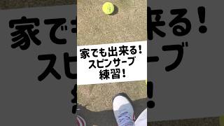 【スピンサーブ】家でも出来る！スピンサーブ練習！　#tennis #テニス #サーブ #shorts