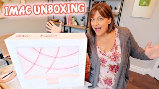 Pink M1 iMac Unboxing!! Upgraded Everything \u0026 all the Accessories!