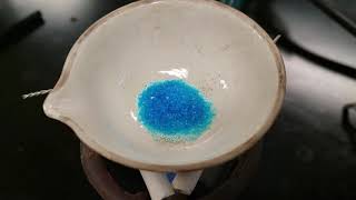 Lab Determination of hydrate in copper II sulfate