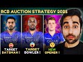 RCB Mega Auction STRATEGY and TARGET PLAYERS IPL 2025 | RCB New Captain | Squad | Playing 11