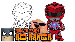 How to Draw Red Ranger | Power Rangers
