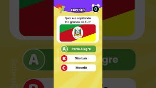 Capitais do Brasil - Adivinhe as capitais do Brasil! #quiz #geografia #conhecimento