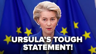 💥Ursula came out with a powerful statement! Her words on the WAR and Russia left everyone stunned