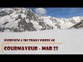 Courmayeur Italy-Ski Resort Overview and ski trails videos- Visit this place if you visit Chamonix!