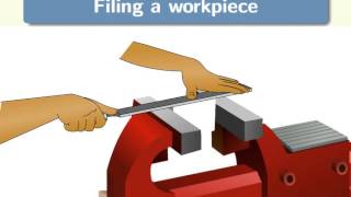 Filing a workpiece - English