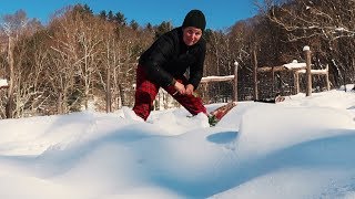 HARVESTING SUPPER In 10 INCHES OF SNOW!