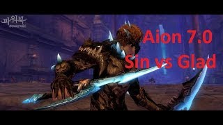 Aion 7.0 KR HyunSoo Assassin 80 lvl vs Gladiator PVP Duels