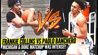 Paolo Banchero vs Frankie Collins GO AT IT at Made Hoops!! Duke Commit vs Michigan Commit!