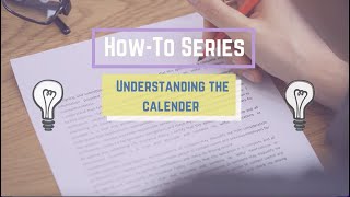 How-to Series: Understanding the Calendar and Target Dates