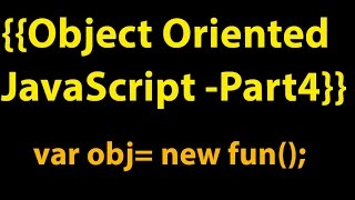 Object Oriented Javascript( part 4) prototype