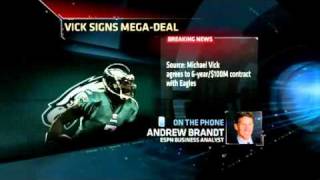 Michael Vick Agrees To New Contract  100 Million Dollars