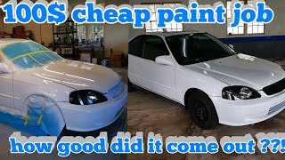 100$ cheap paint job