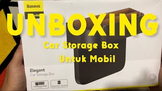 Unboxing Car Storage Box Baseus, Untuk penyimpanan Hp, Minuman kaleng, Koin. (@setranilson )