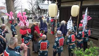 赤塚諏訪神社獅子舞 八幡神社　奉納の舞　2019