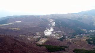 九重 筋湯温泉 八丁原 空撮  大分県玖珠郡九重町  20170421 Drone video of  Sujiyu Onsen, Hatchobaru,  Kokonoe Kusu Oita