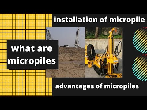What are the advantages of micro piles?