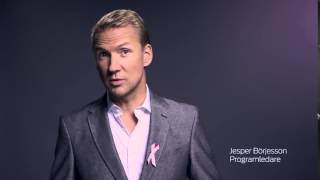 Jesper Börjesson om sitt rosa band – Tillsammans mot cancer (TV4)