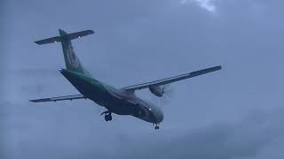 長榮航空 Eva Air ATR 72-600(B-17016) B7-8820 金門(KNH)→松山(TSA) landing