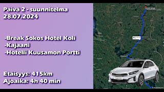 Kesälomareissu 2024 - Päivä 2 - Sunnuntai 28 07