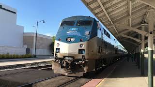 1 hour late SB Amtrak P089 arrives at FAY w/ #83 leading