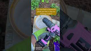 How to Drill a Hole in a Ceramic Plant Pot | Increase drainage in houseplants \u0026 outdoor containers