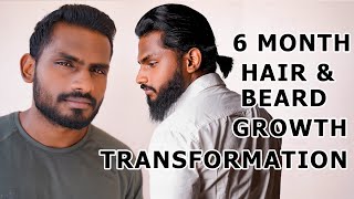 My 6 Month Hair and Beard Growth Experience | Cash Prize give away Announcement