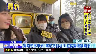 最新》穿越樹林來到「霧茫茫仙境」！ 遊客搶搭蹦蹦車@newsebc