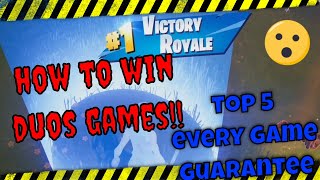 how to get duo wins in fortnite chapter 3