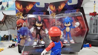 unboxing and reviewing Jakks 5 inch sonic 3 figures, sonic and shadow