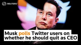 Musk polls Twitter on whether he should quit as CEO