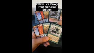 Official vs Proxy Printing: Gruul Edition