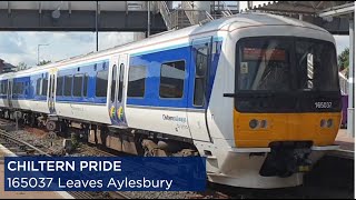 ***PRIDE TRAIN*** Chiltern Railways Class 165 037 Departs Aylesbury