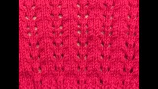 Eyelet Quadrant Stitch Pattern By Clydknits