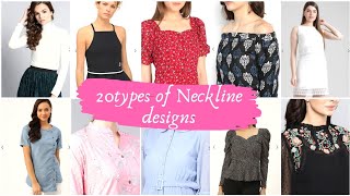 20 Types of Necklines With Names|Different types of necklines for kurthis|Girls Neckline designs2020