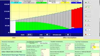 3 Retirement Software - shows how to enter basic retirement plan data