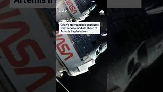 Orion's crew module separates from service module ahead of Artemis II splashdown