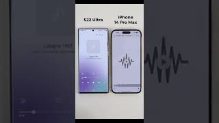 Samsung Galaxy S22 Ultra vs iPhone 14 Pro Max - Speaker Quality Comparison