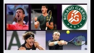 French Open Men’s semi final Predictions RUUD VS ZVEREV Djokovic Vs Alcaraz #grandslam #rolandgarros