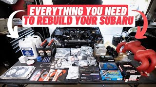 Subaru Rebuild Checklist; What You Need To Rebuild Your Subaru