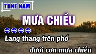 Mưa Chiều Karaoke Tone Nam ( Cm ) Beat Hay | Karaoke Đăng Khôi
